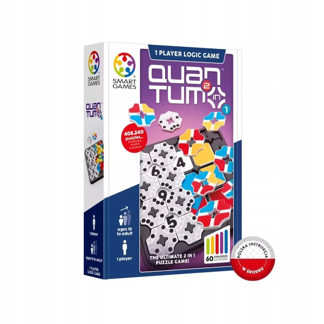 Gra Logiczna Smart Games Quantum 2 W 1 Planszowa Edukacyjna Umysłowa Puzzle