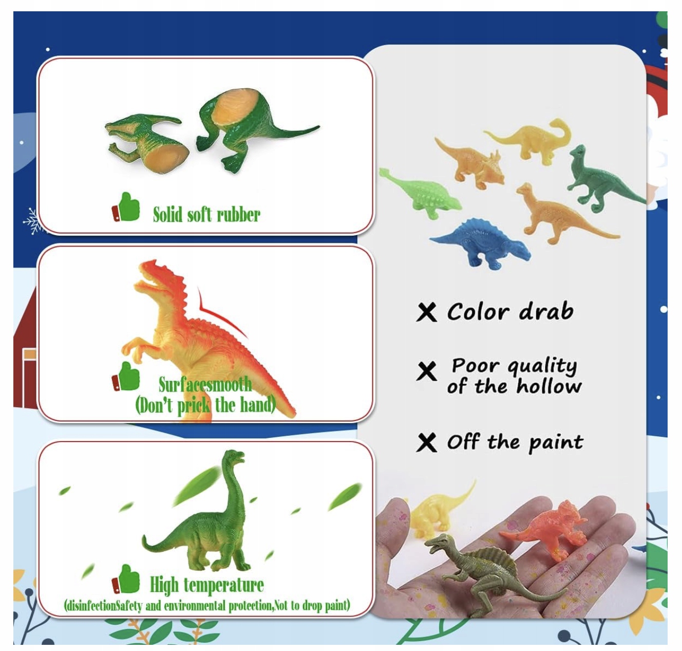 KALENDARZ ADWENTOWY ZABAWKI DINOZAUR ZESTAW Rodzaj inny