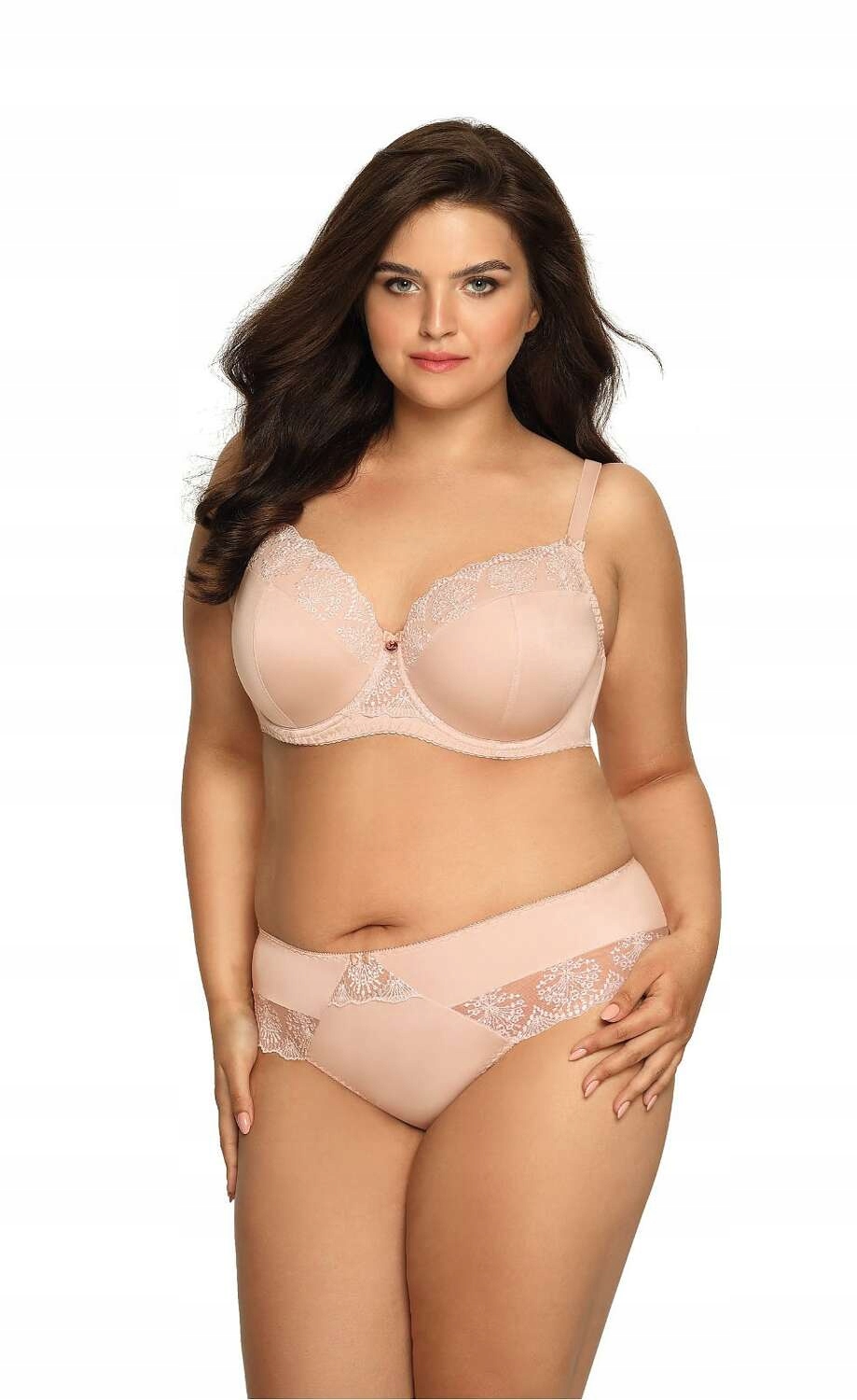 Dámská vyztužená podprsenka s krásnou krajkou Ava 1924 Maxi 75J Béžová