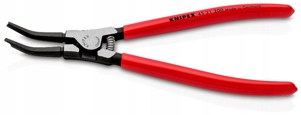 Knipex Szczypce do pierścieni osadczych czernione 200 mm 45 21 200