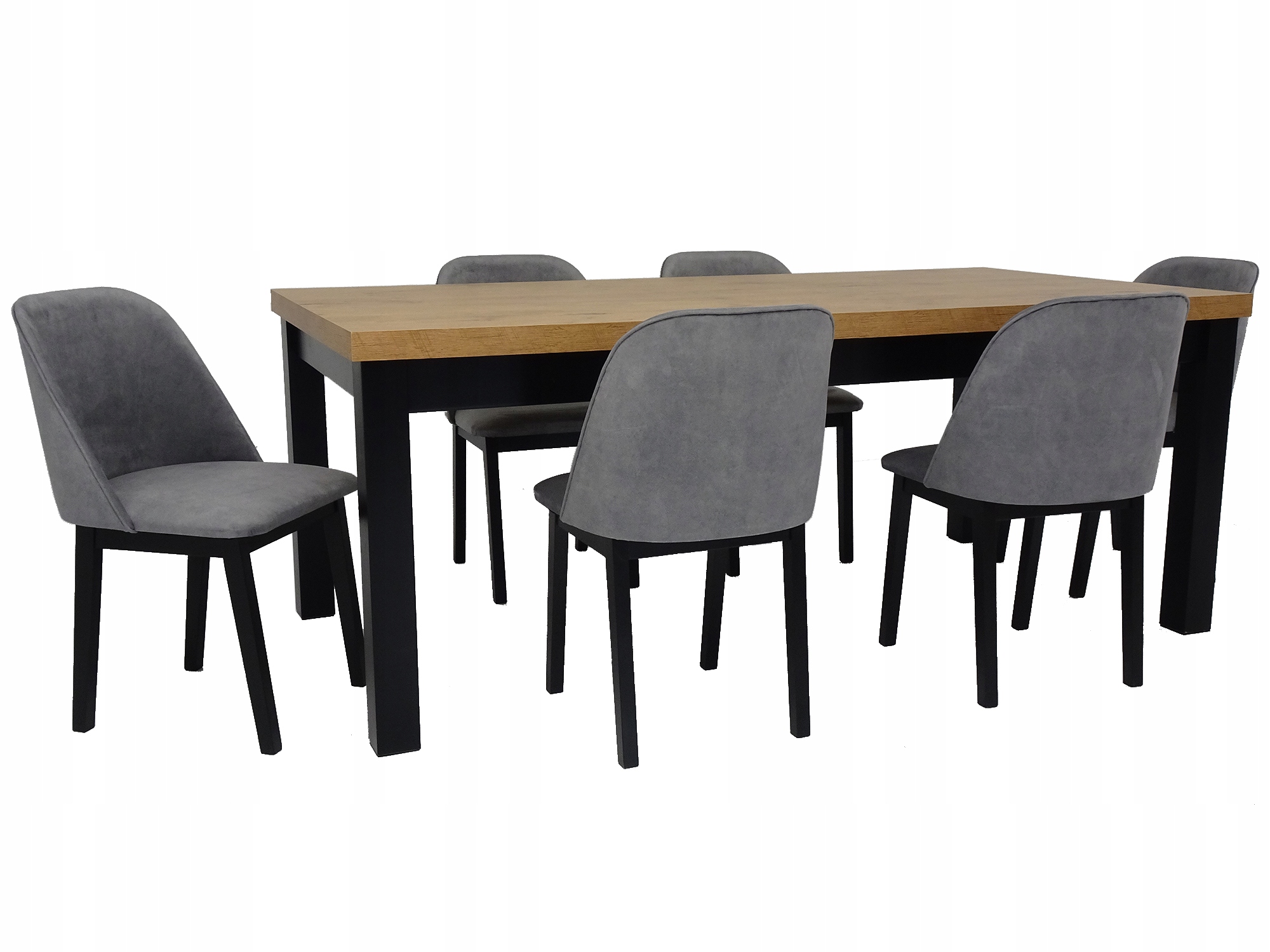 Stół Lancelot 100x200/300 6 krzeseł Monti wybór