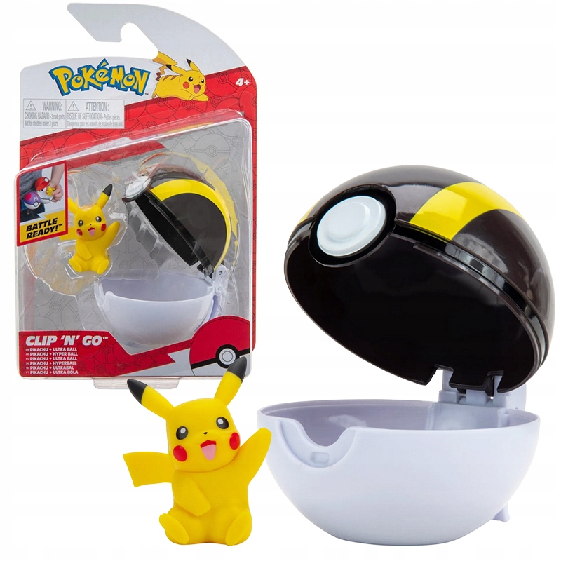 

Pikachu Pokemon Clip N Go Pokeball Oryginalny