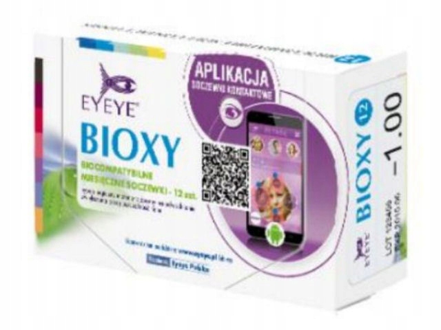 

Soczewki Miesięczne Eyeye Bioxy 12szt