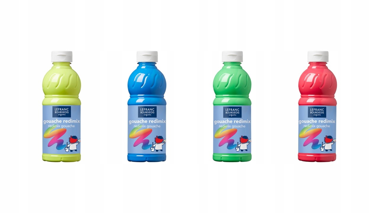 

Zestaw 4 Farb Plakatowych 500ML Tempera Fluo Lb