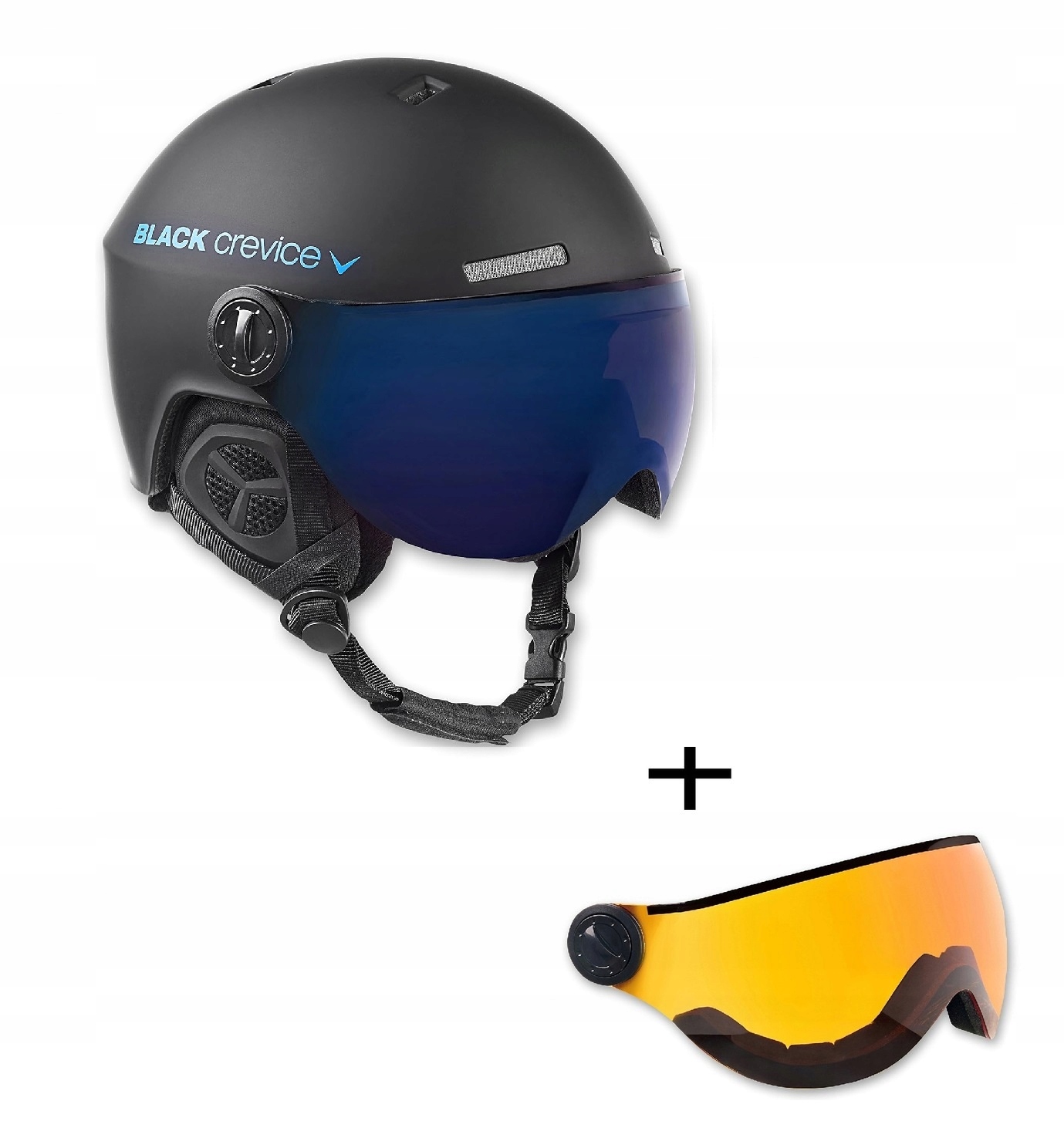 Lyžařská přilba Black Crevice Arlberg Black Blue Matt S/m 54-57 cm