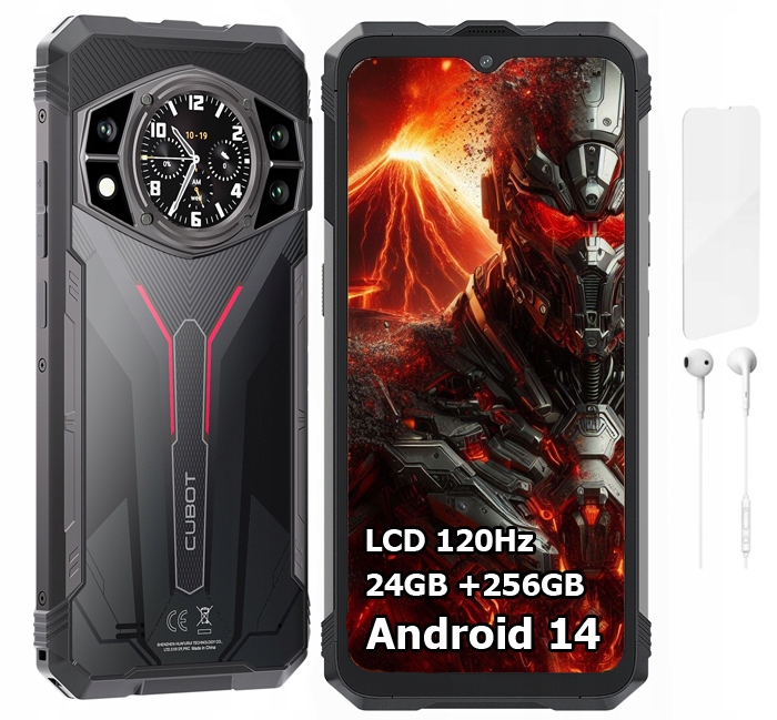 Odolný smartphone Cubot King Kong Ax 24/256GB Nfc Dual Sim 4G 6,5" Fhydro