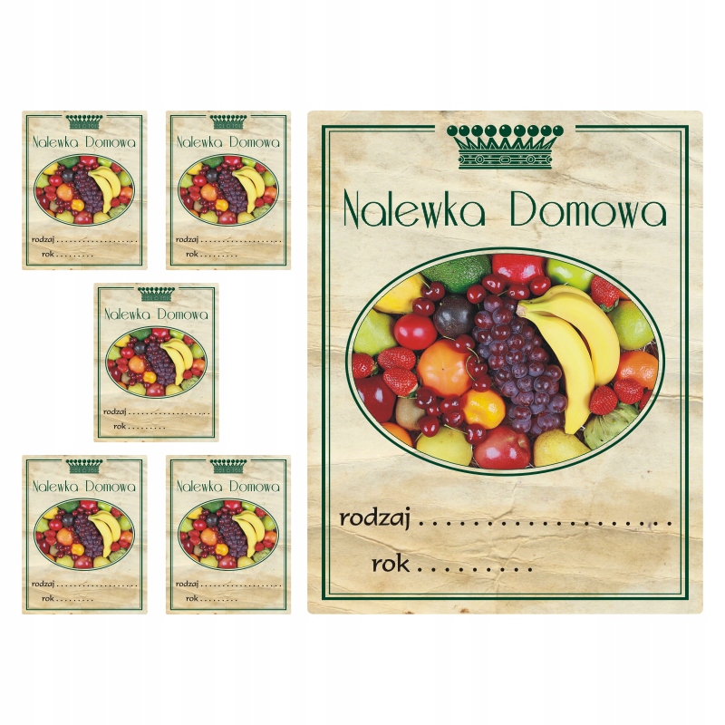 

Naklejki Etykiety na Nalewki małe 7cm wzór 134