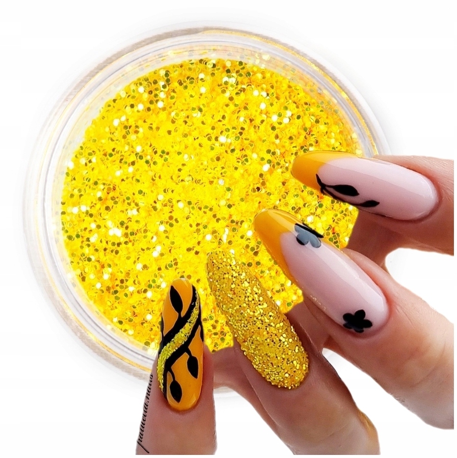 

Żółty pyłek do zdobień paznokci-PIXIE Neon Dust 06