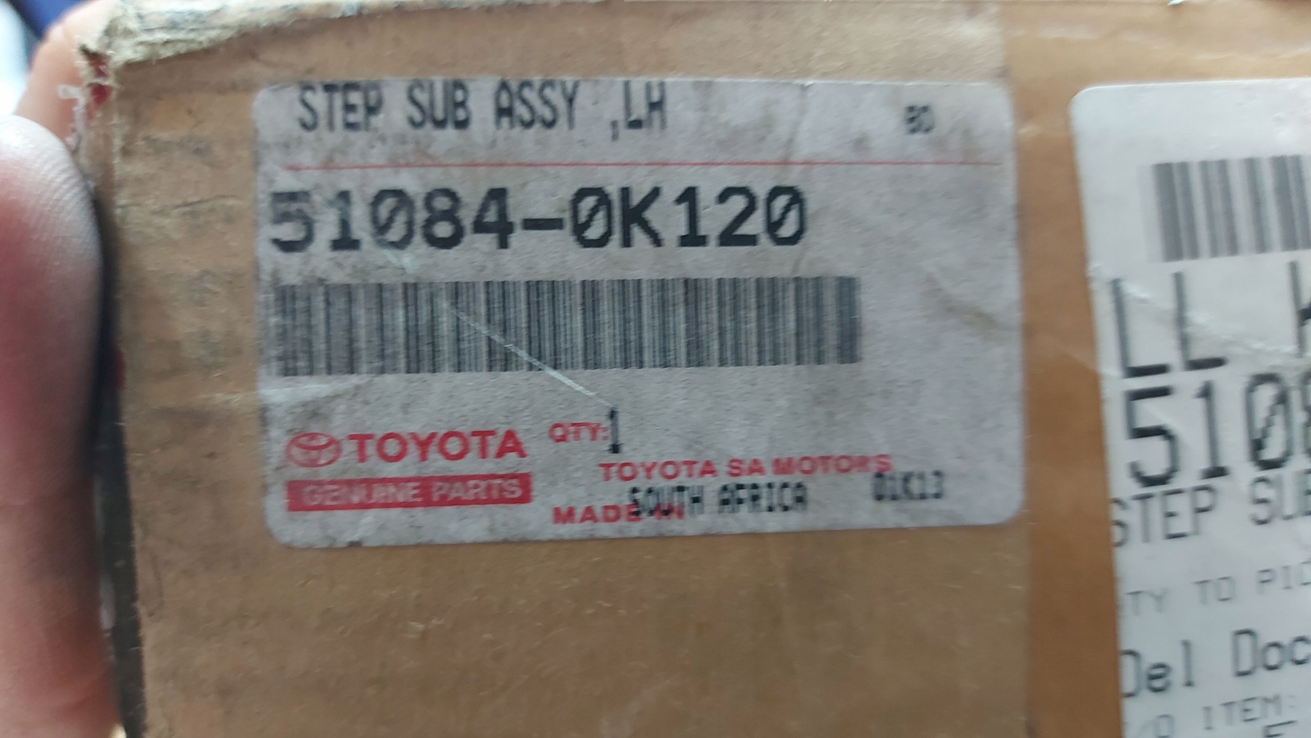 STOPIEN threshold left TOYOTA HILUX VII 05-15