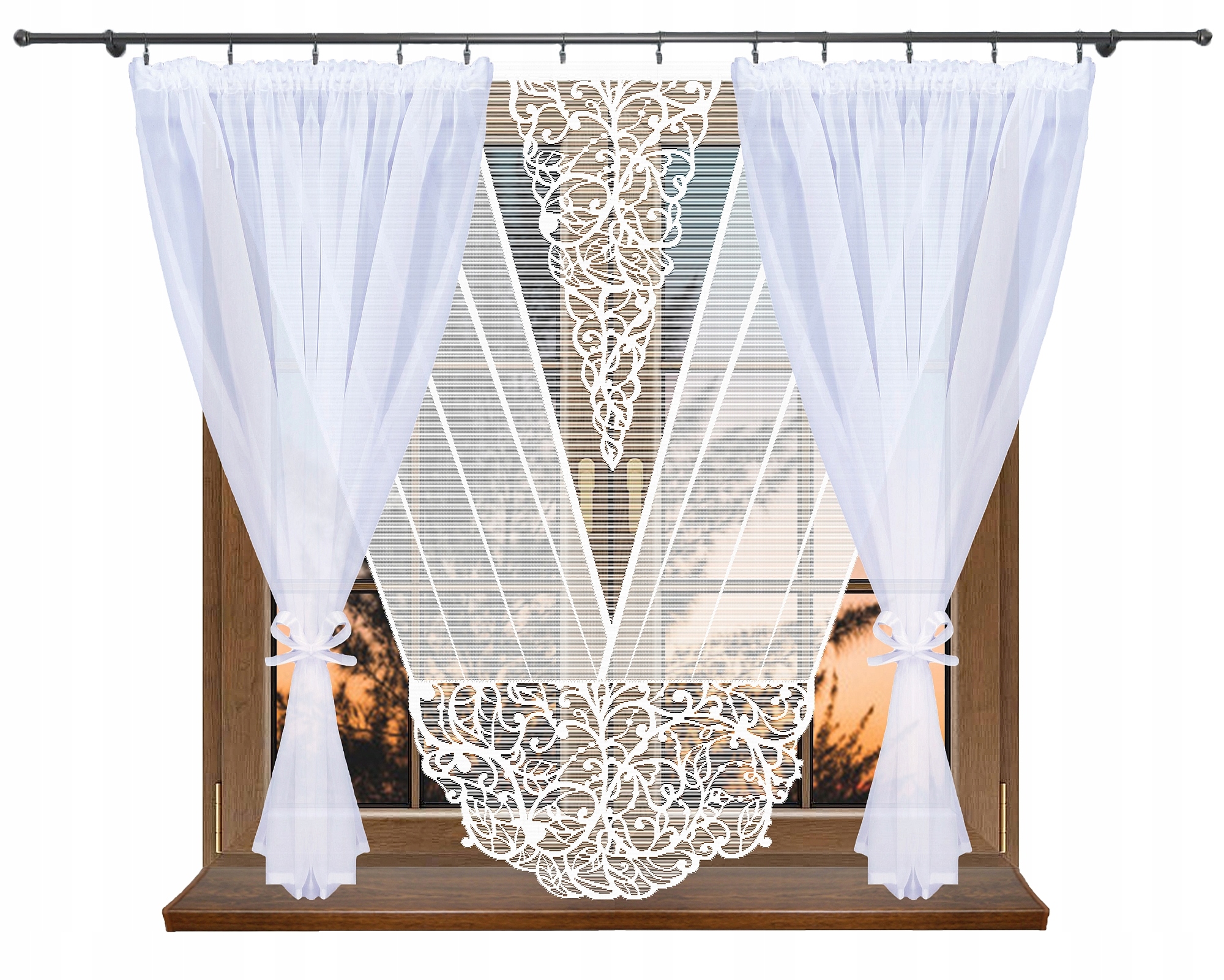 

Zestaw Firan Firana Panel Ażur Ekran Dakota 450x16