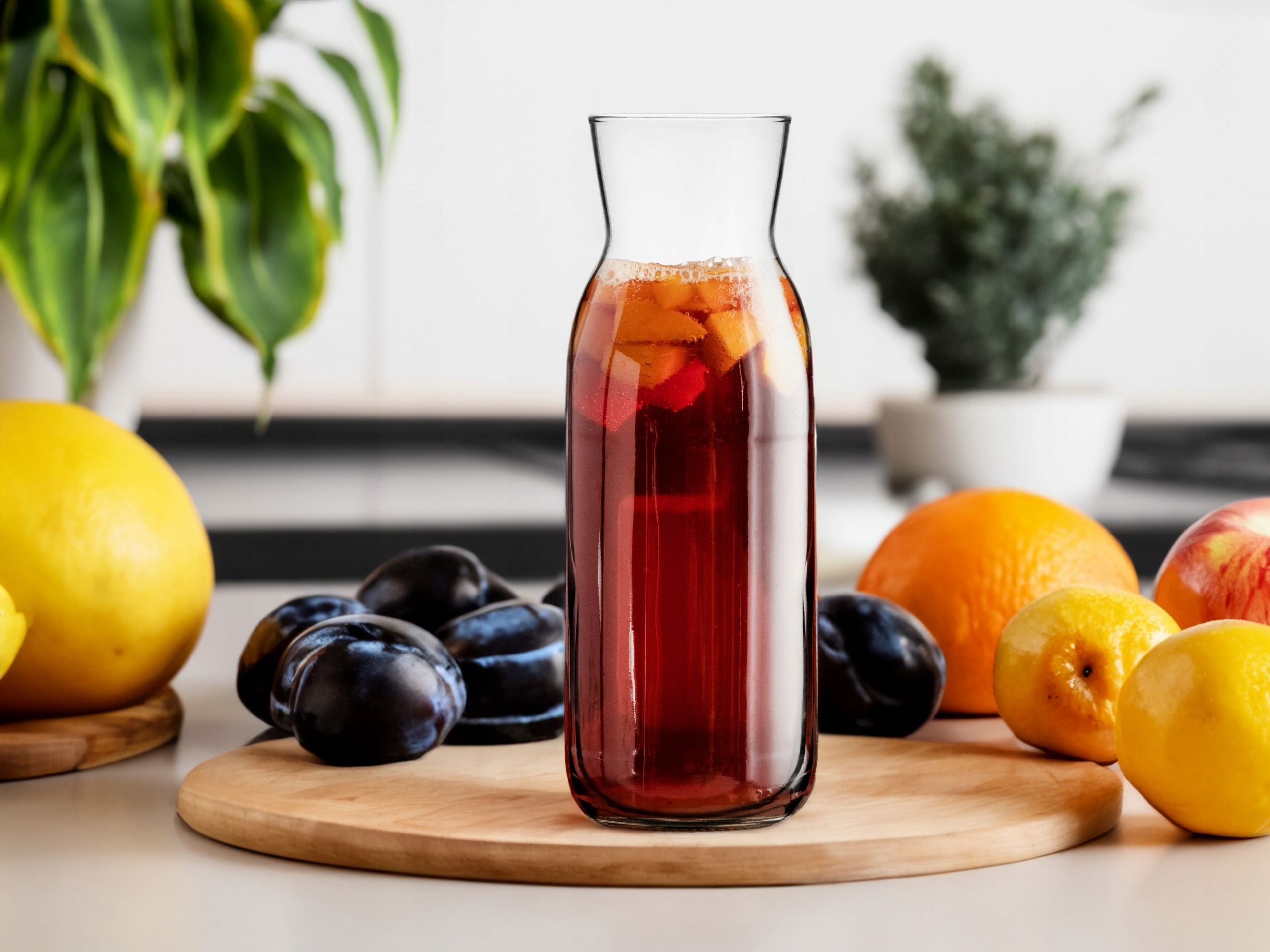 Karafka 1000ml na sok wodę 1litr butelka wazon Pojemność 1 l