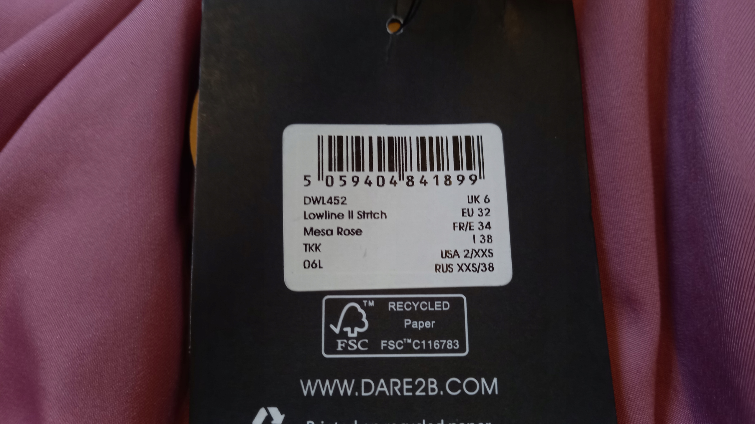 BLUZA DAMSKA DARE2B LOWLINE II STRTCH roz. 32 Materiał dominujący Poliester