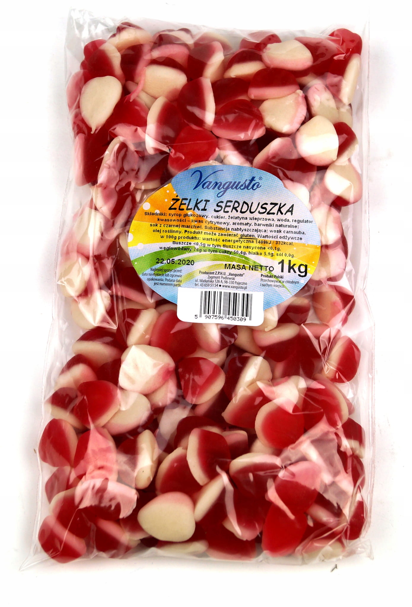 Żelki vangusto 10x1kg Serduszka — 3