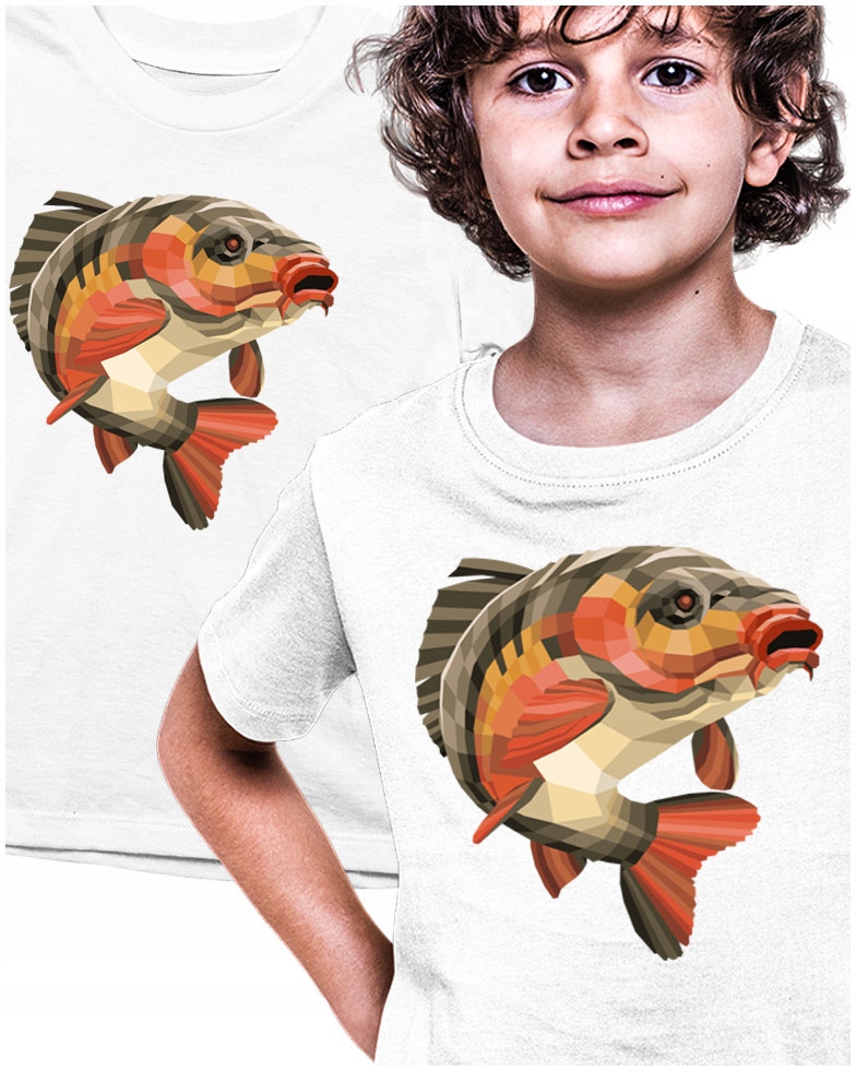

Tshirt Na ryby Karp z Karpiem Wędkarska 110