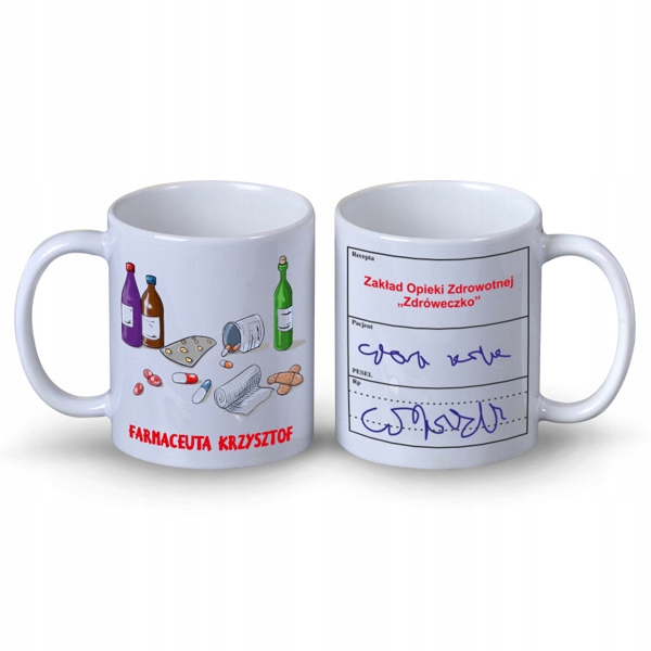 

Kubek z nadrukiem dla farmaceuty Imię