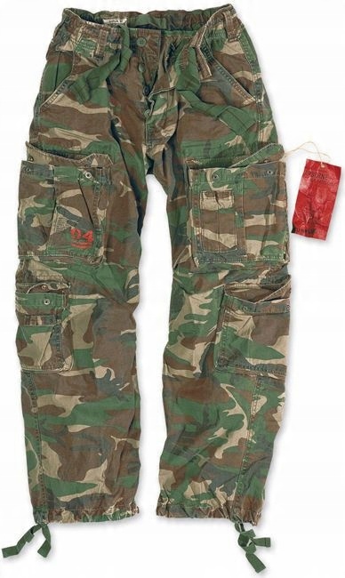 

Spodnie Bojówki Airborne Surplus Woodland XXL