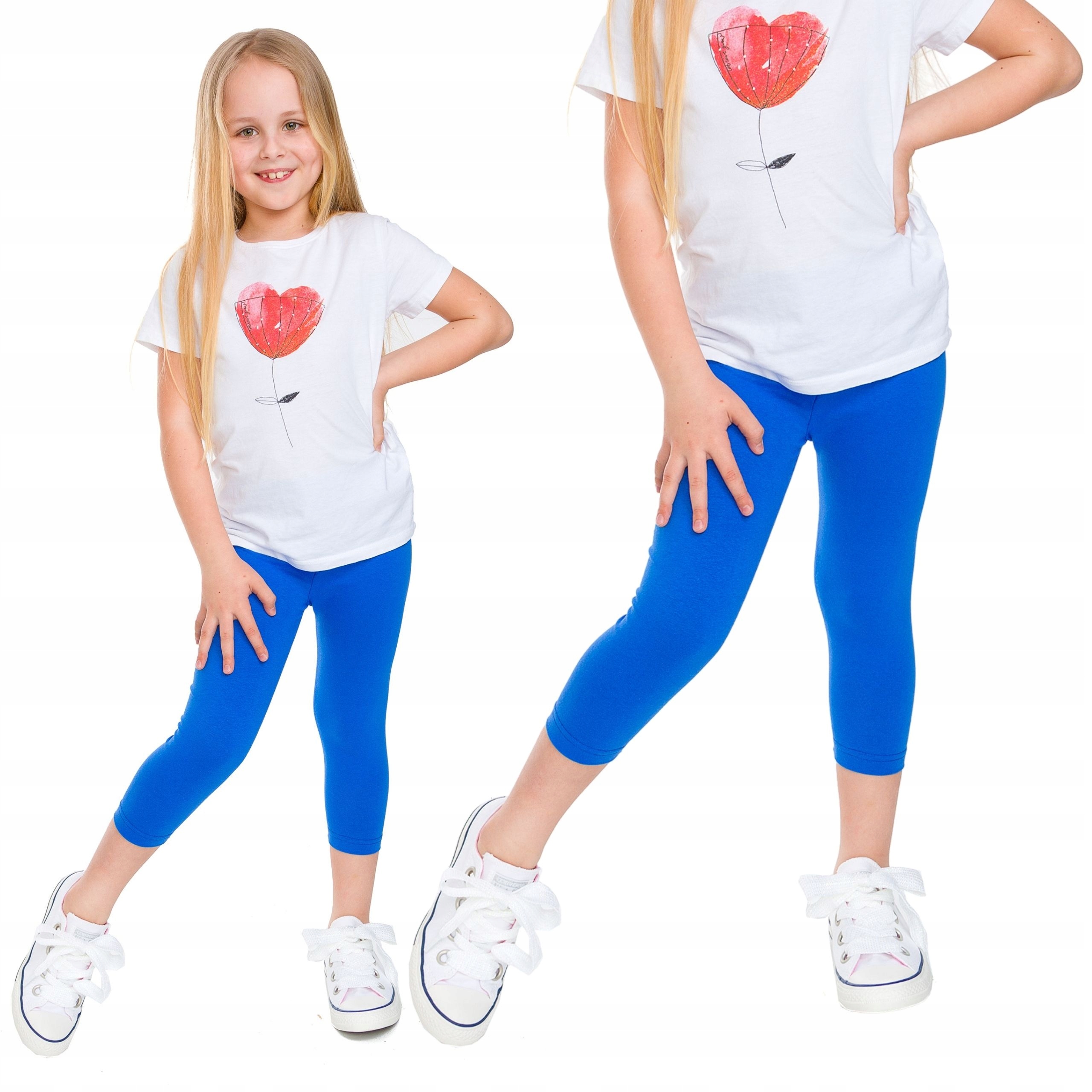 

Legginsy Dziecięce 3/4 Getry Rybaczki Chabrowe 134
