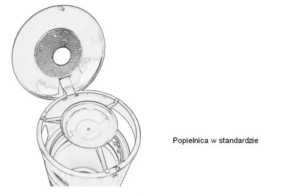 KOSZ na śmieci ULICZNY z podstawą betonową 50L Pojemność 0.05 m³