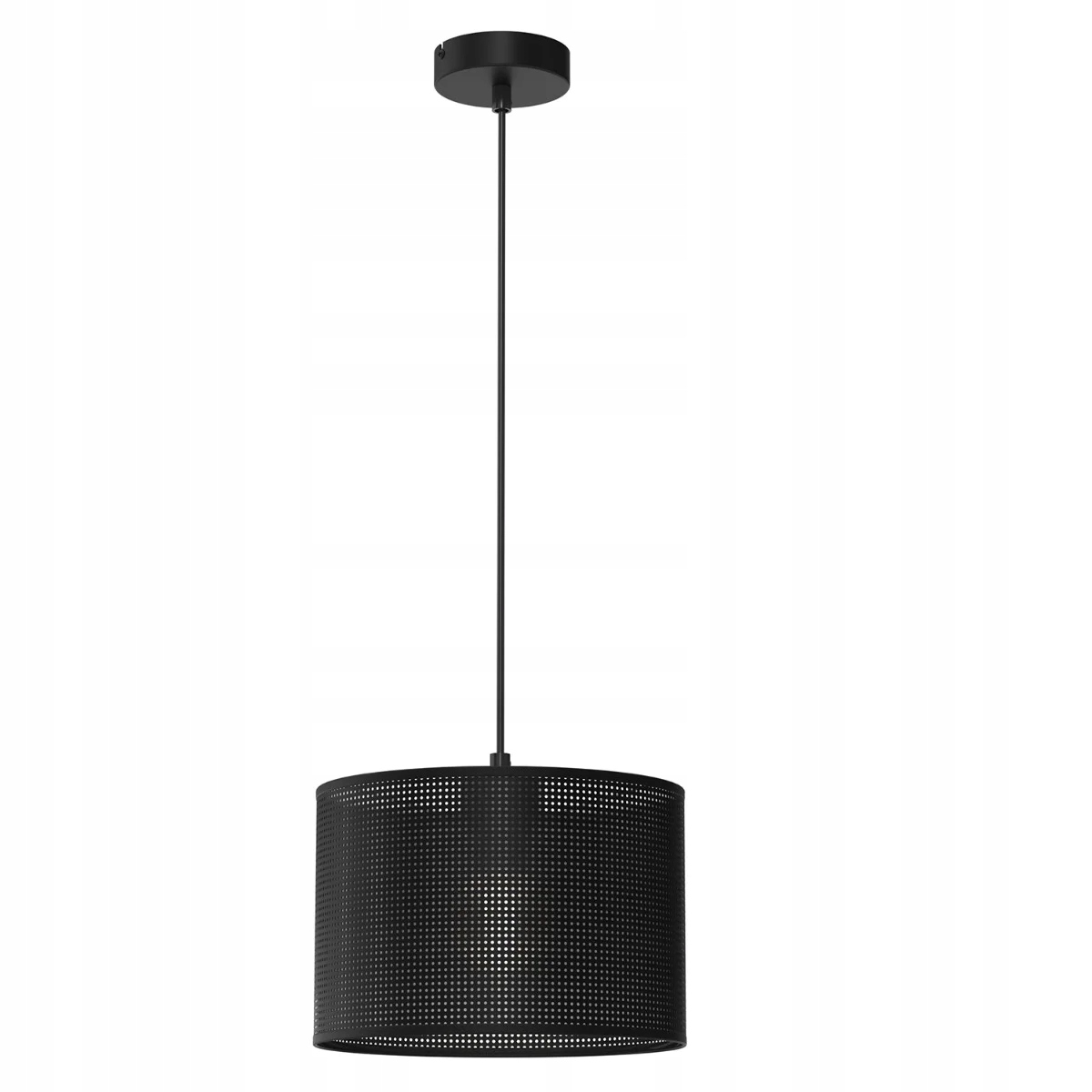 Závěsná lampa černá kulatá Ø 25 cm síťka do obývacího pokoje ložnice Luminex