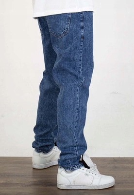Kalhoty I8 Denim STR07 střední modrá barva
