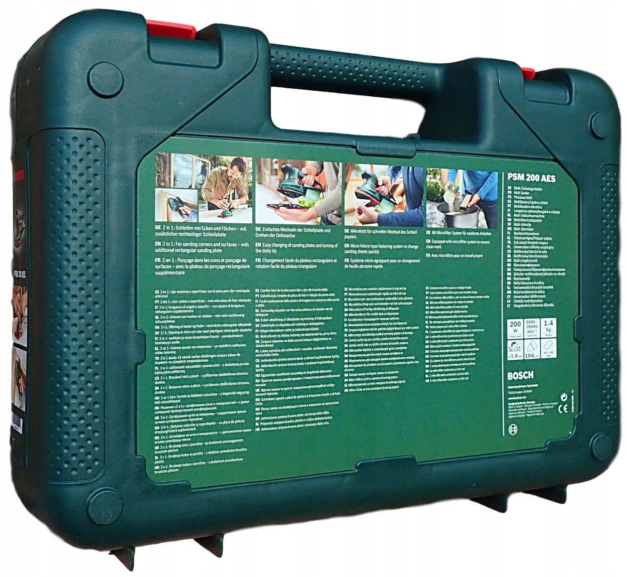 Bosch PSM 200 AES орбитальный шлифовальный станок + чехол