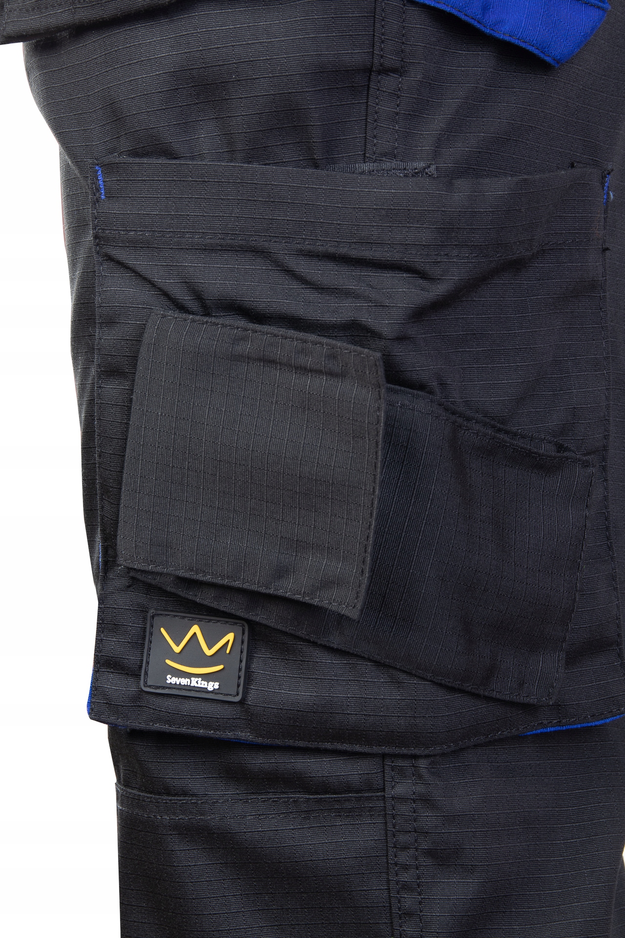 Spodnie robocze do pracy monterskie SEVEN KINGS 110 Kolor dominujący czarny