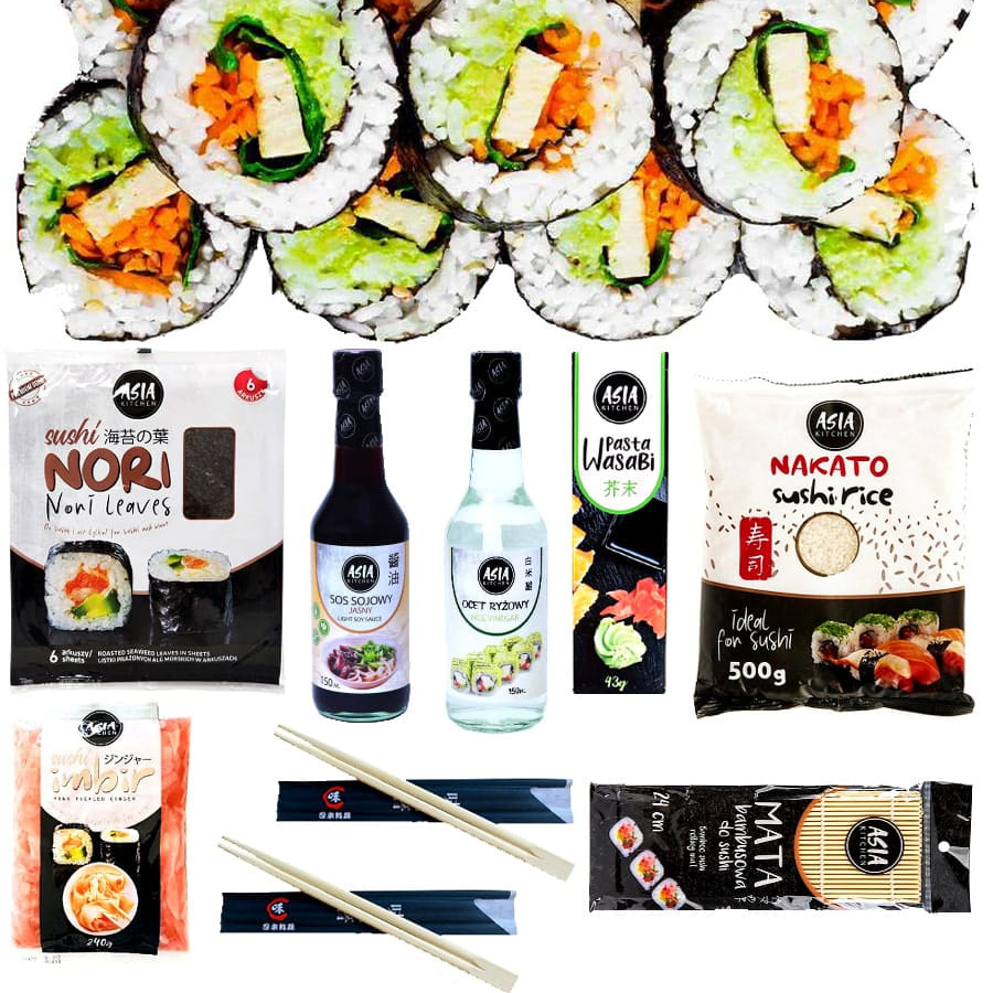 Sada 9 Produktů Na Sushi – Všechny potřebné složky – Asia Kitchen