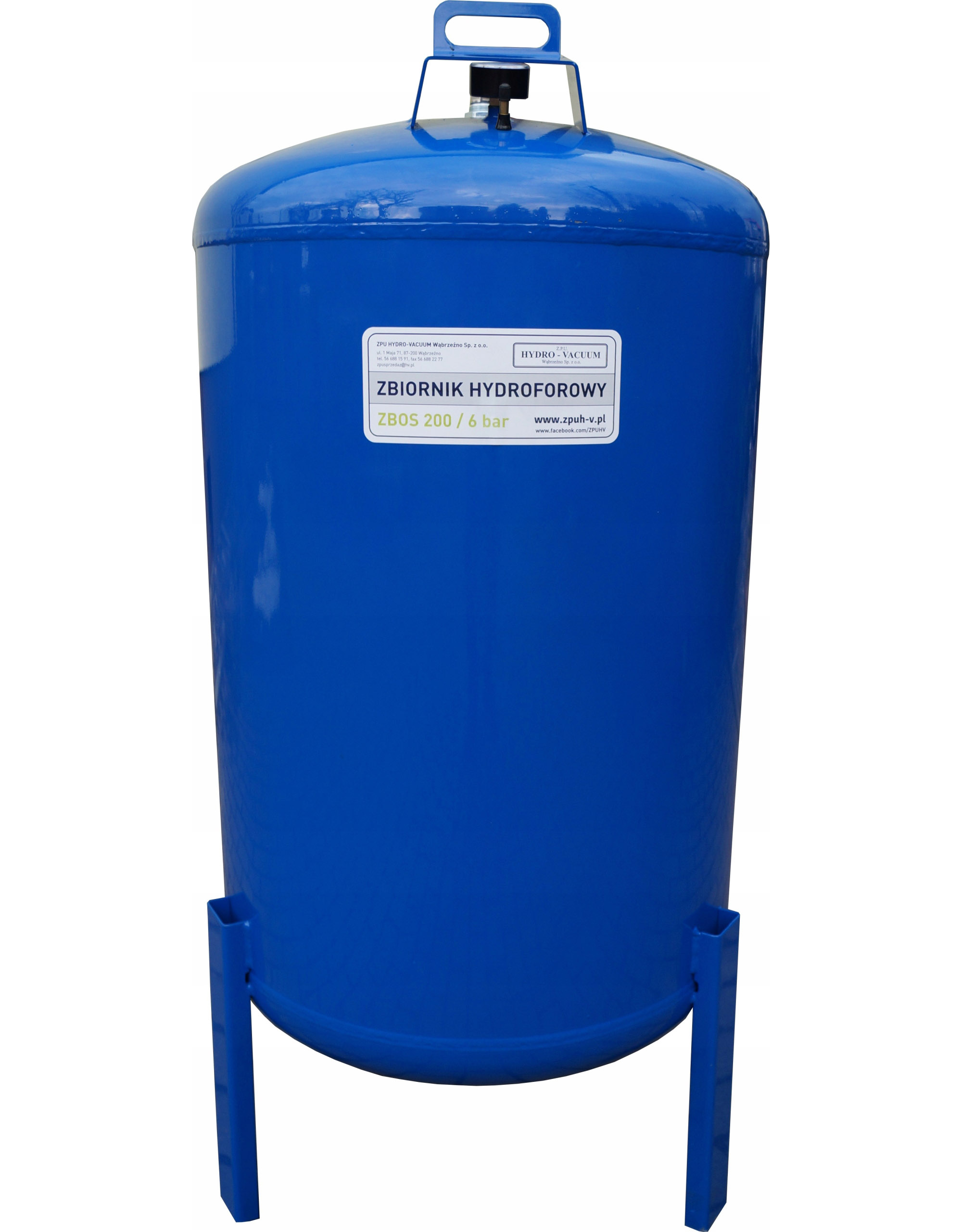 Zbiornik hydroforowy przeponowy 200 L pionowy Zbo – Hydro-Vacuum Grudziądz
