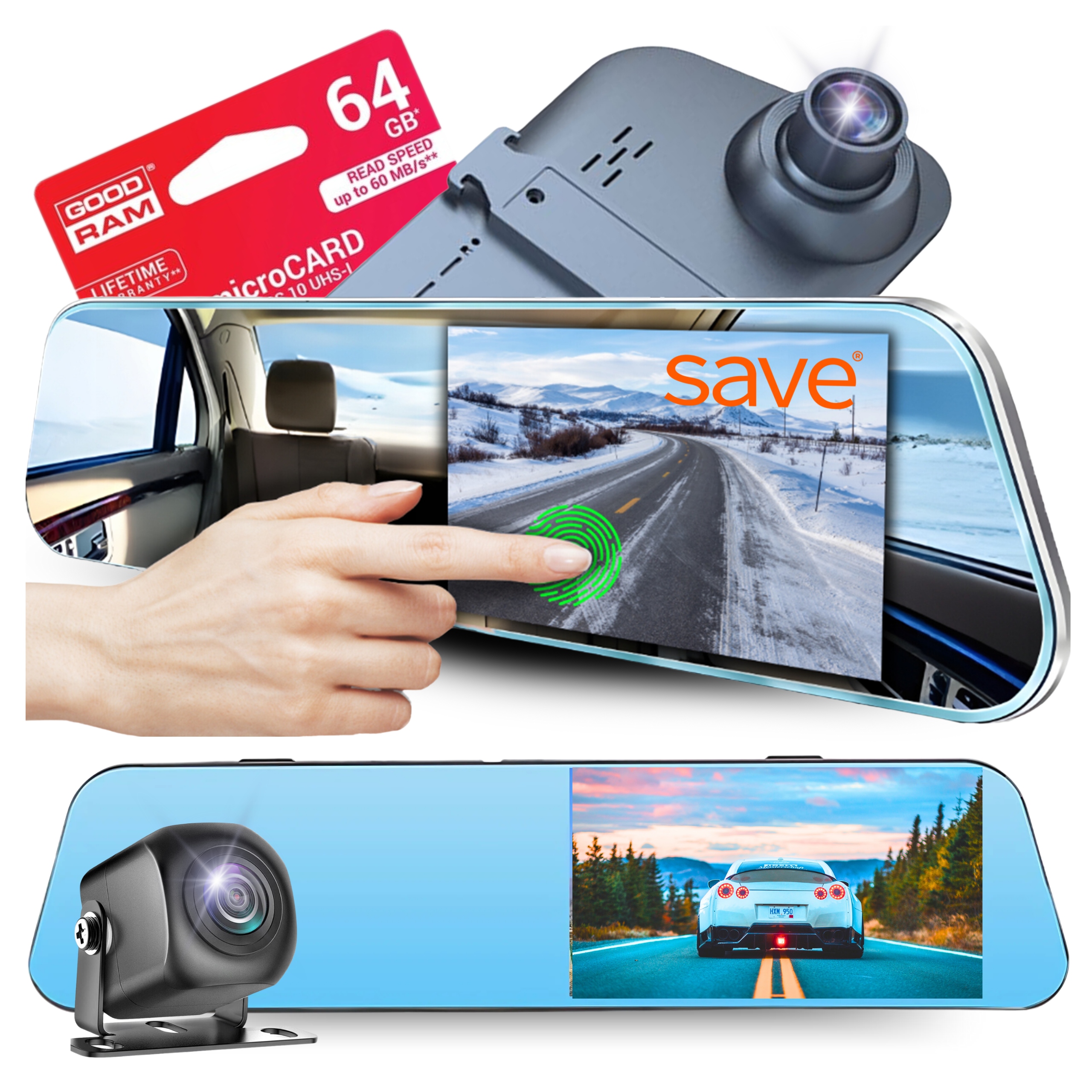 Kamera Automobilová Videorekordér Couvací Kamera Videorekordér Pl