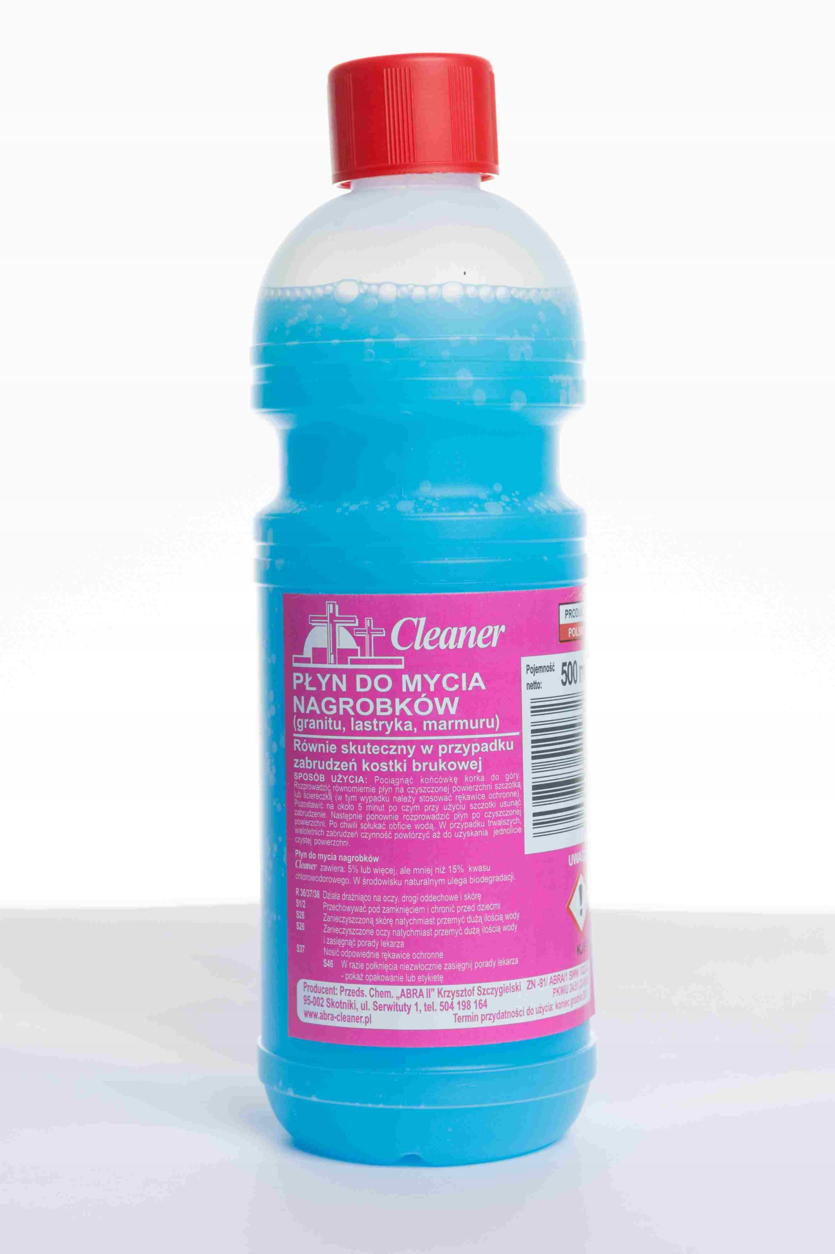 

Abra Płyn do Mycia Nagrobków Cleaner 500ml Jakość