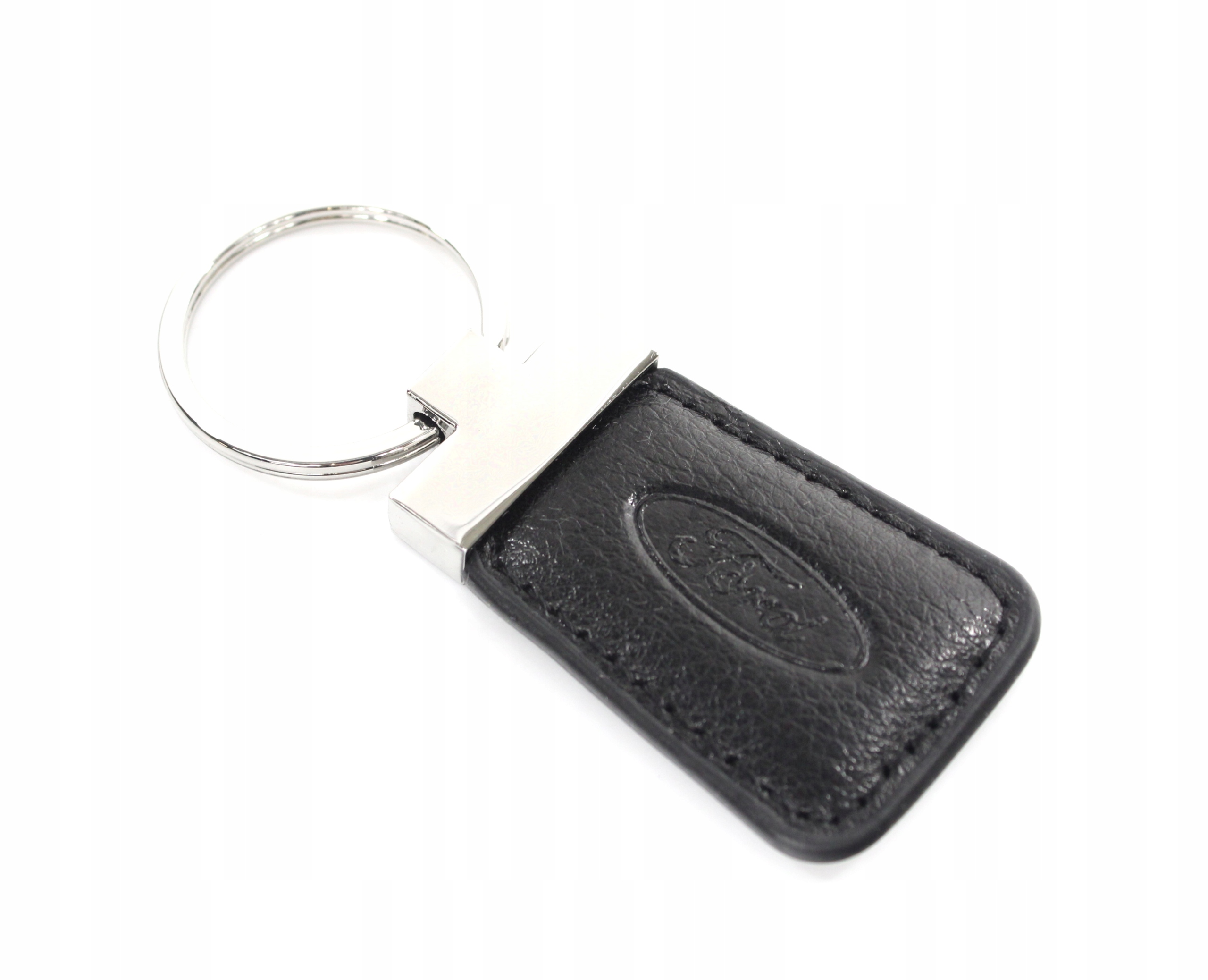 SKÓRZANY BRELOK DO KLUCZY LOGO FORD + ETUI