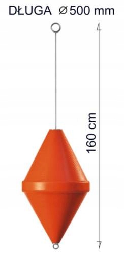 Буй зі сталевим стрижнем D50 довжиною 160/50
