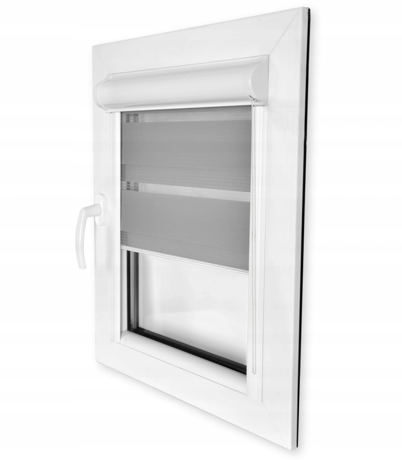

Roleta W Kasecie 123x150 balkonowa szara ecru