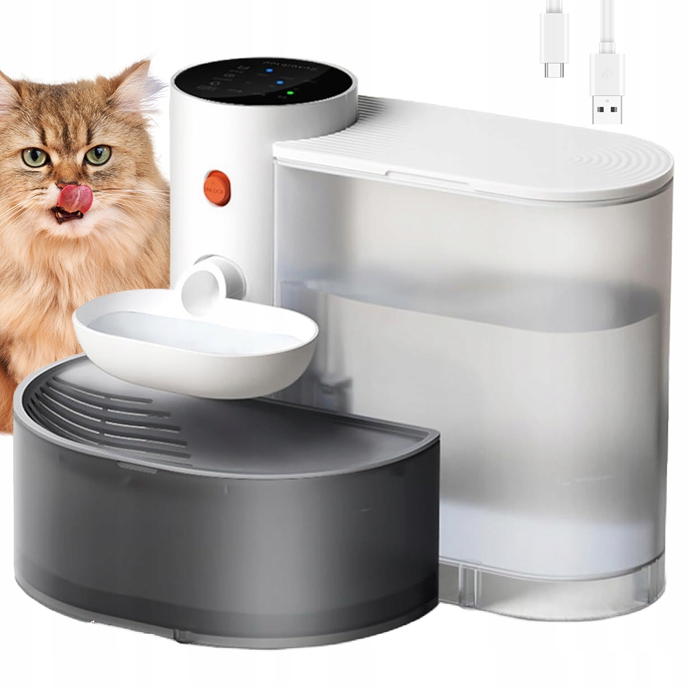 Levně Automatická Napáječka Pro Kočky Automatická Miska Napáječka 3000 ml Filtr
