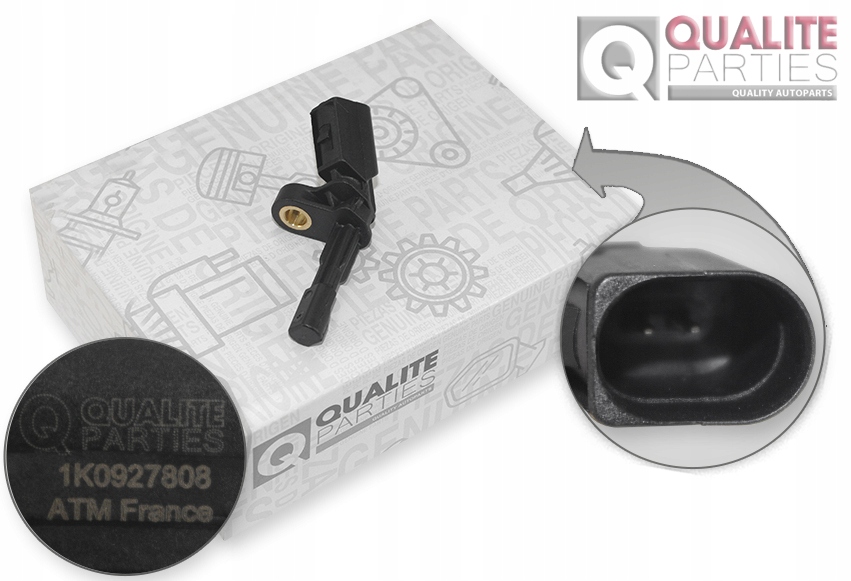 CZUJNIK ABS TYŁ PRAWY SEAT ALTEA LEON TOLEDO III SKODA OCTAVIA Numer katalogowy części 1K0927808 / QP