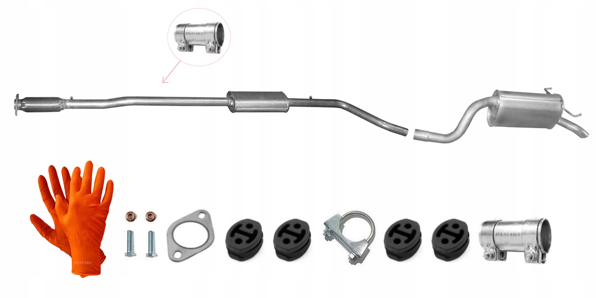 Fiat Idea 1.4 57-70 kW (2004-12/2012) Tlumič Koncový