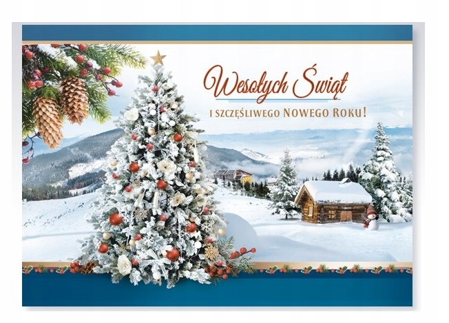 KARNET LAURKA ŚWIĘTA BOŻE NARODZENIE BN + KOPERTA