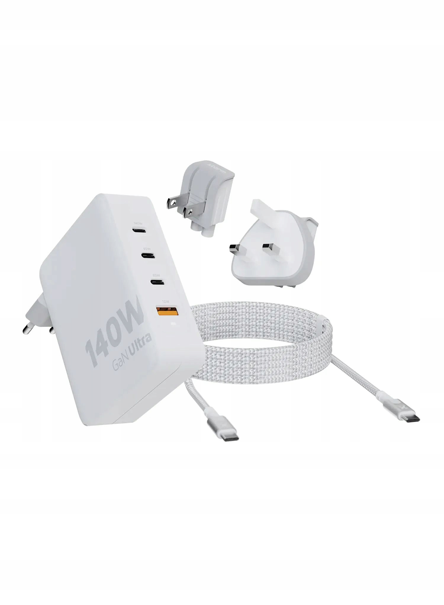 Nabíječka Xtorm 140W GaN kabel Usb-c Pd bílá