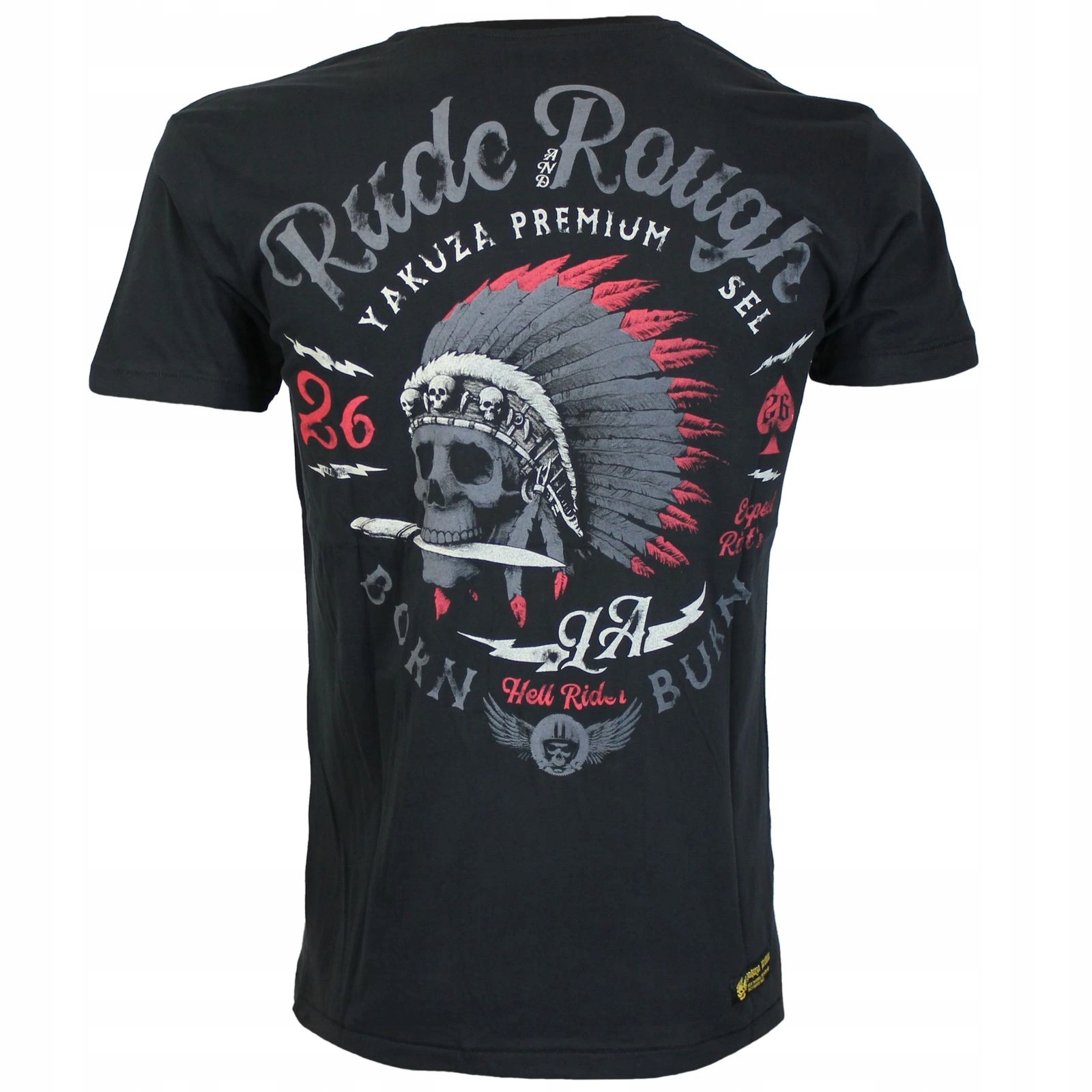 Tričko Yakuza Premium 3816 černé, Rude and Rough, La