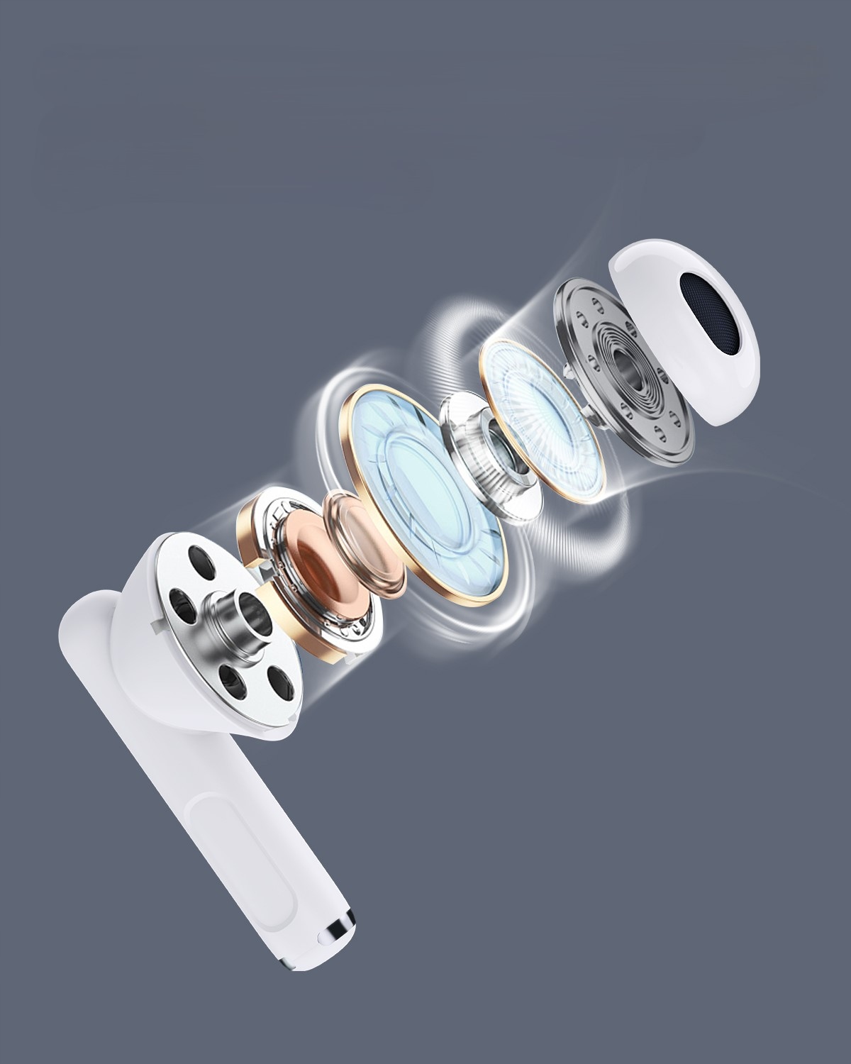 Słuchawki AUKEY EP-M2 TWS białe Transmisja sygnału Bluetooth