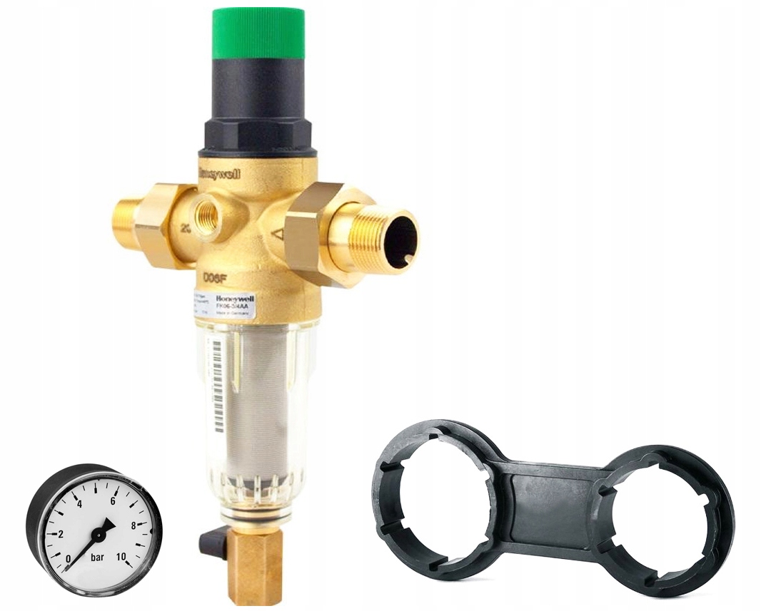 REGULATOR CIŚNIENIA WODY HONEYWELL 3/4 MANOMETR