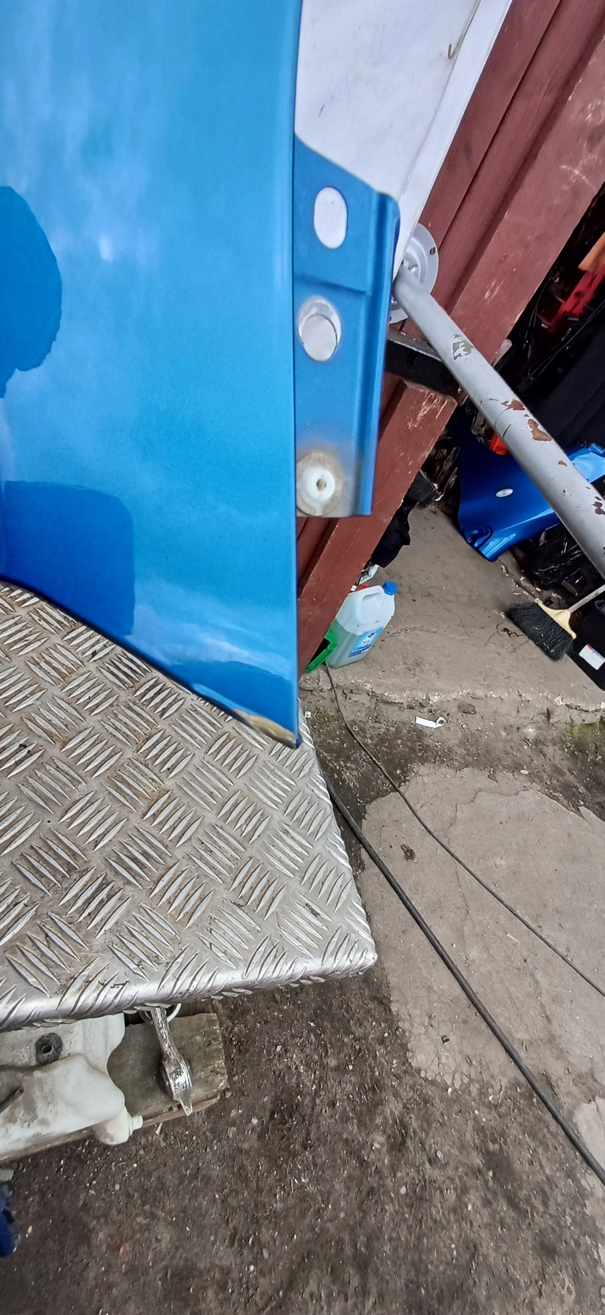 TOYOTA YARIS II fender right front blue