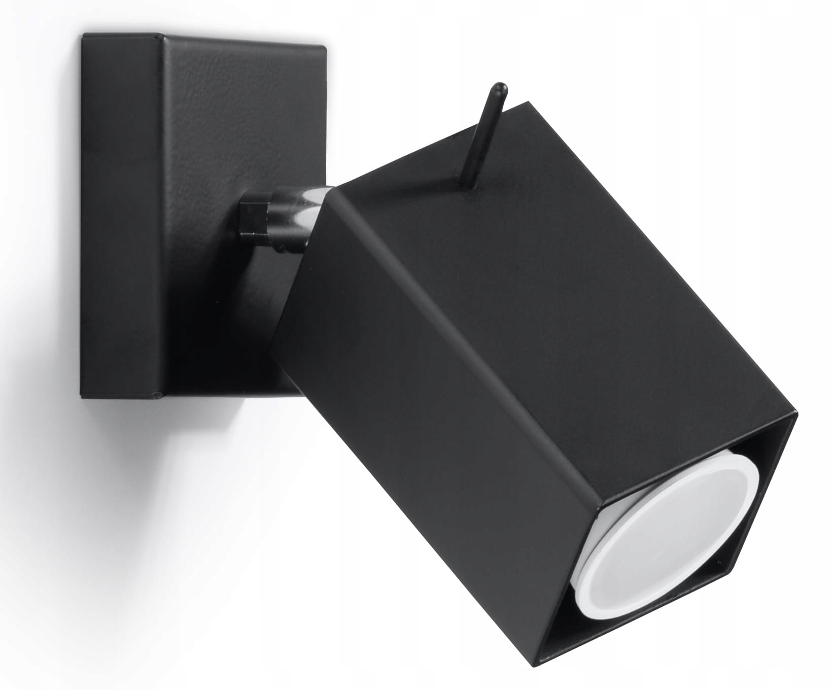 

Czarny kinkiet Merida Halogen spot kwadrat GU10