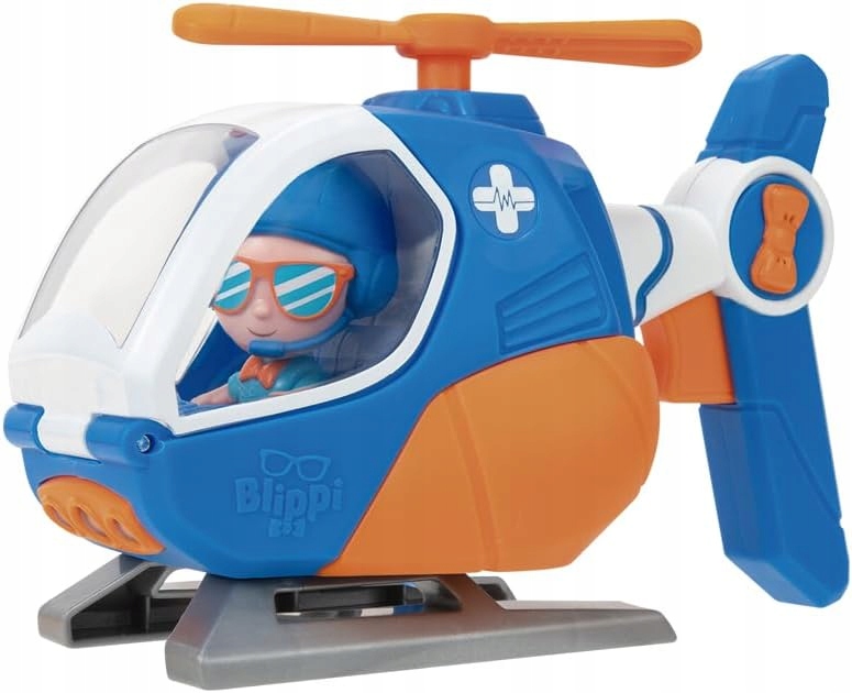 Blippi i Ratunkowy Helikopter Figurka i Edukacyjna Zabawa dla Malucha