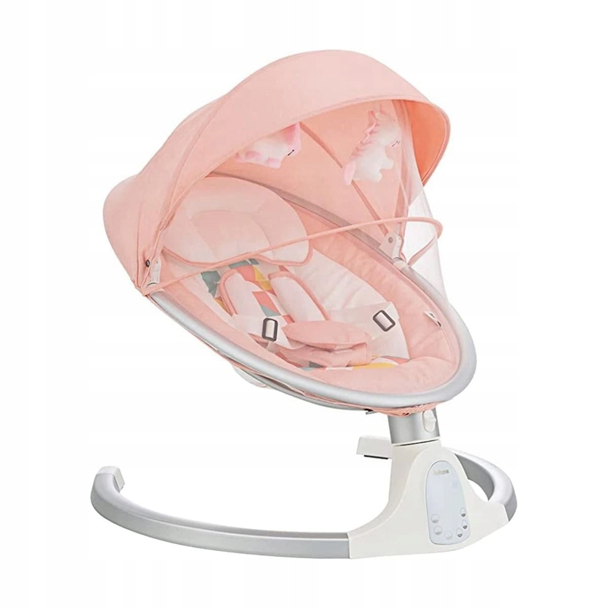 Elektryczny bujaczek ze zdejmowanym daszkiem