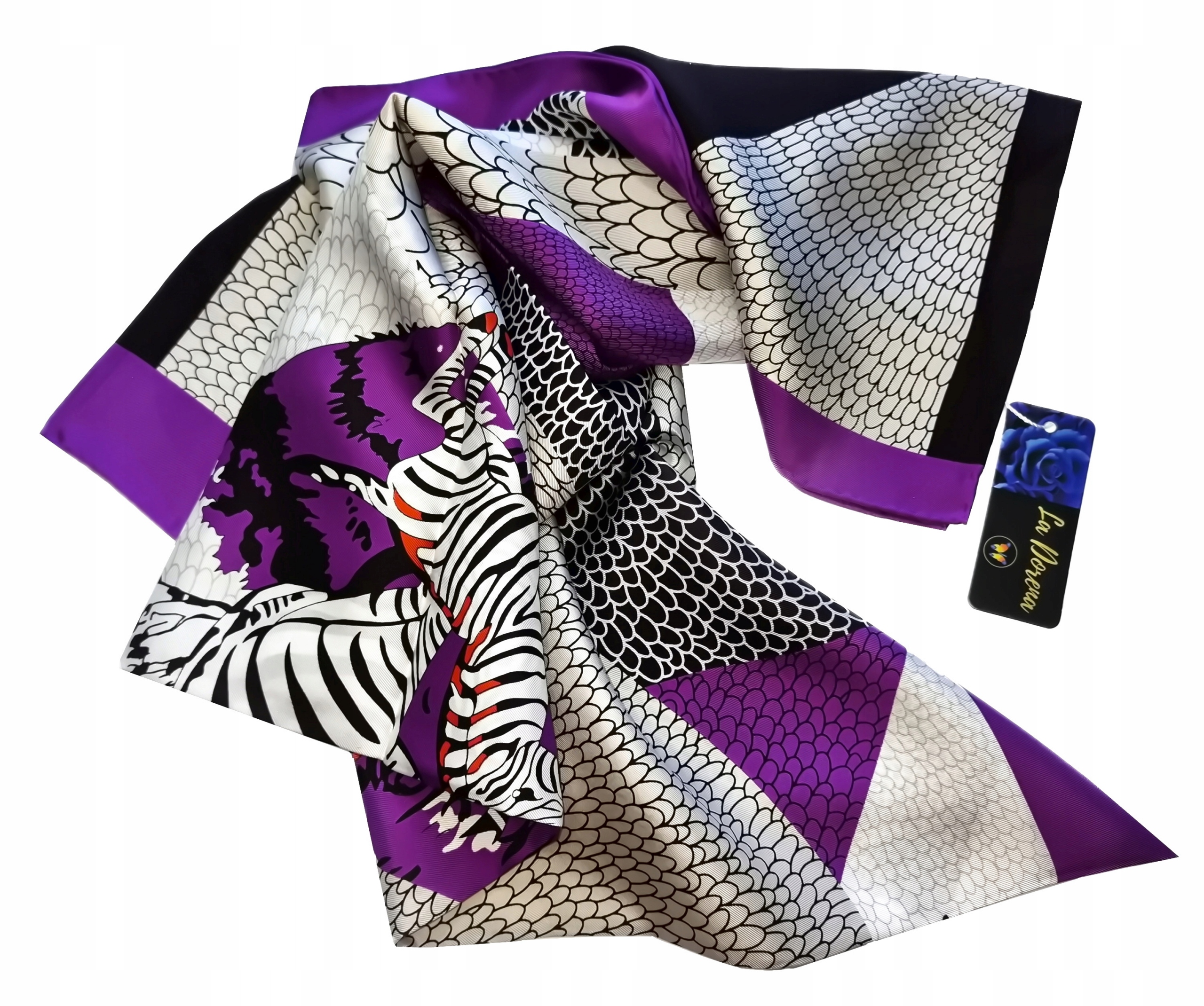 100% JEDWAB MARKOWA CHUSTA APASZKA JAKOŚĆ PREMIUM^