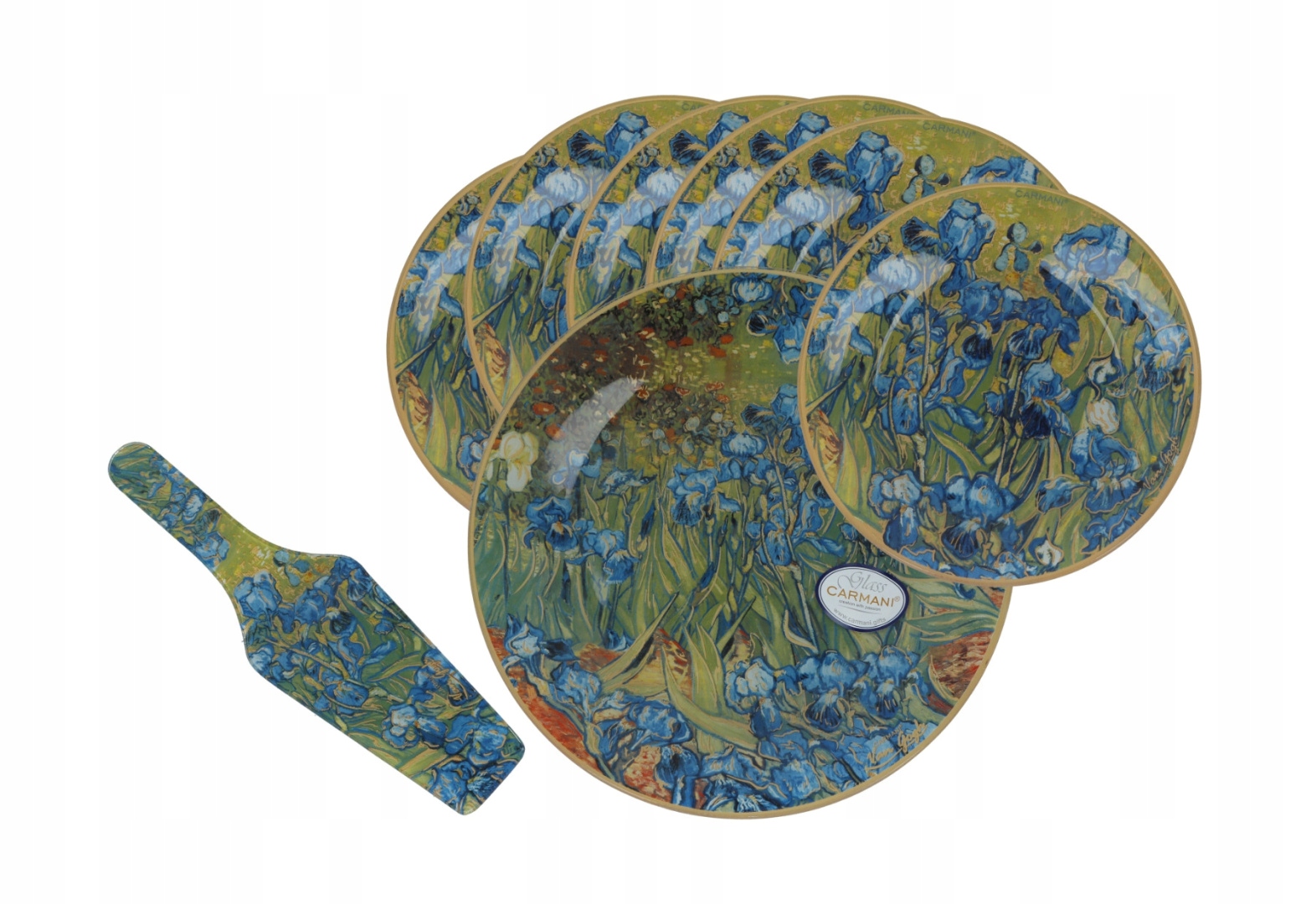 Sada podnos 6 talířků Irisy carmani Van Gogh