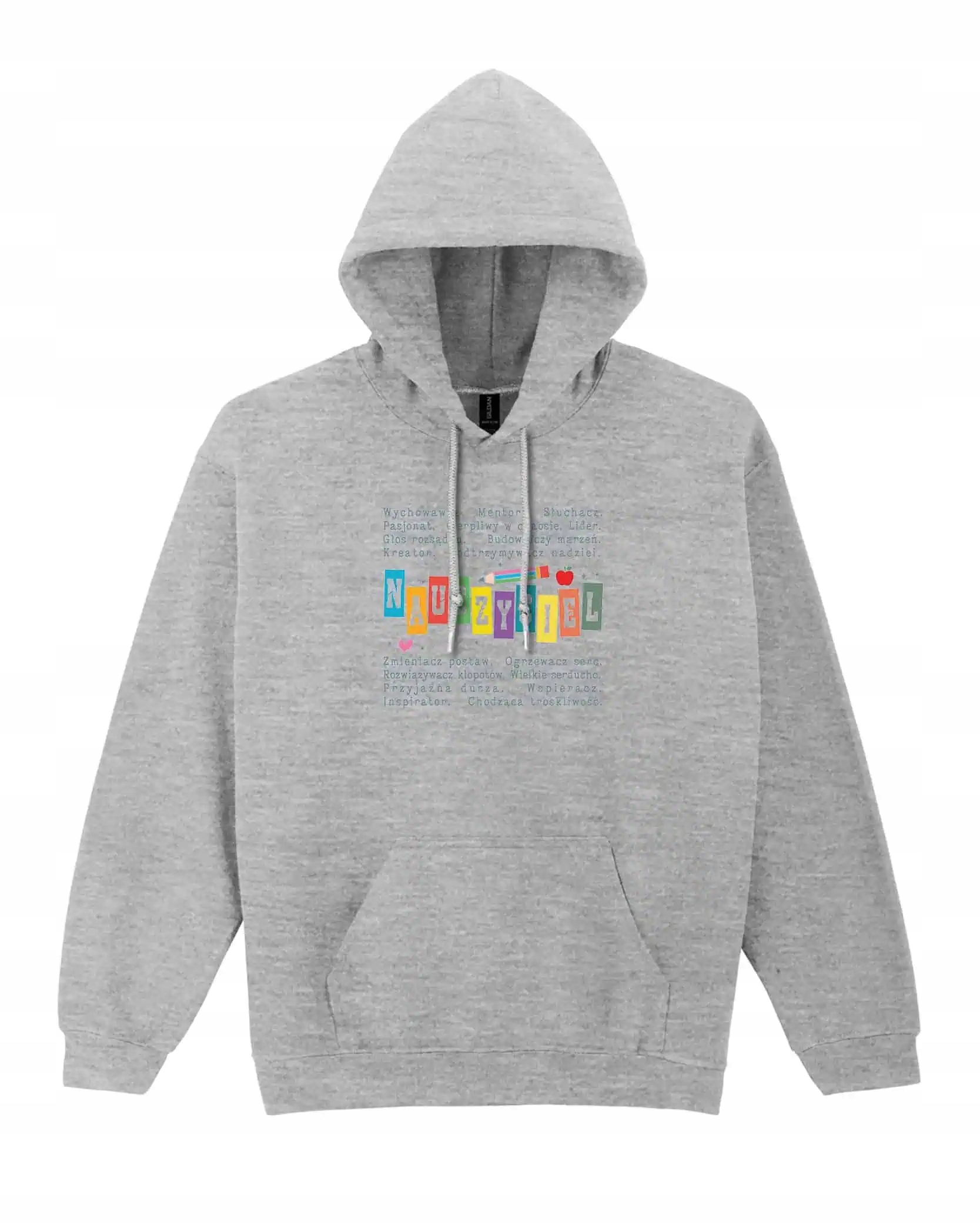 Mikina s kapucí Den učitelů Vlastnosti Dárek Šedá M