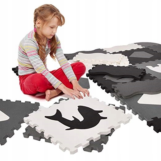 PUZZLE PIANKOWE MATA EDUKACYJNA 25 EL GRUBA XXL Materiał pianka