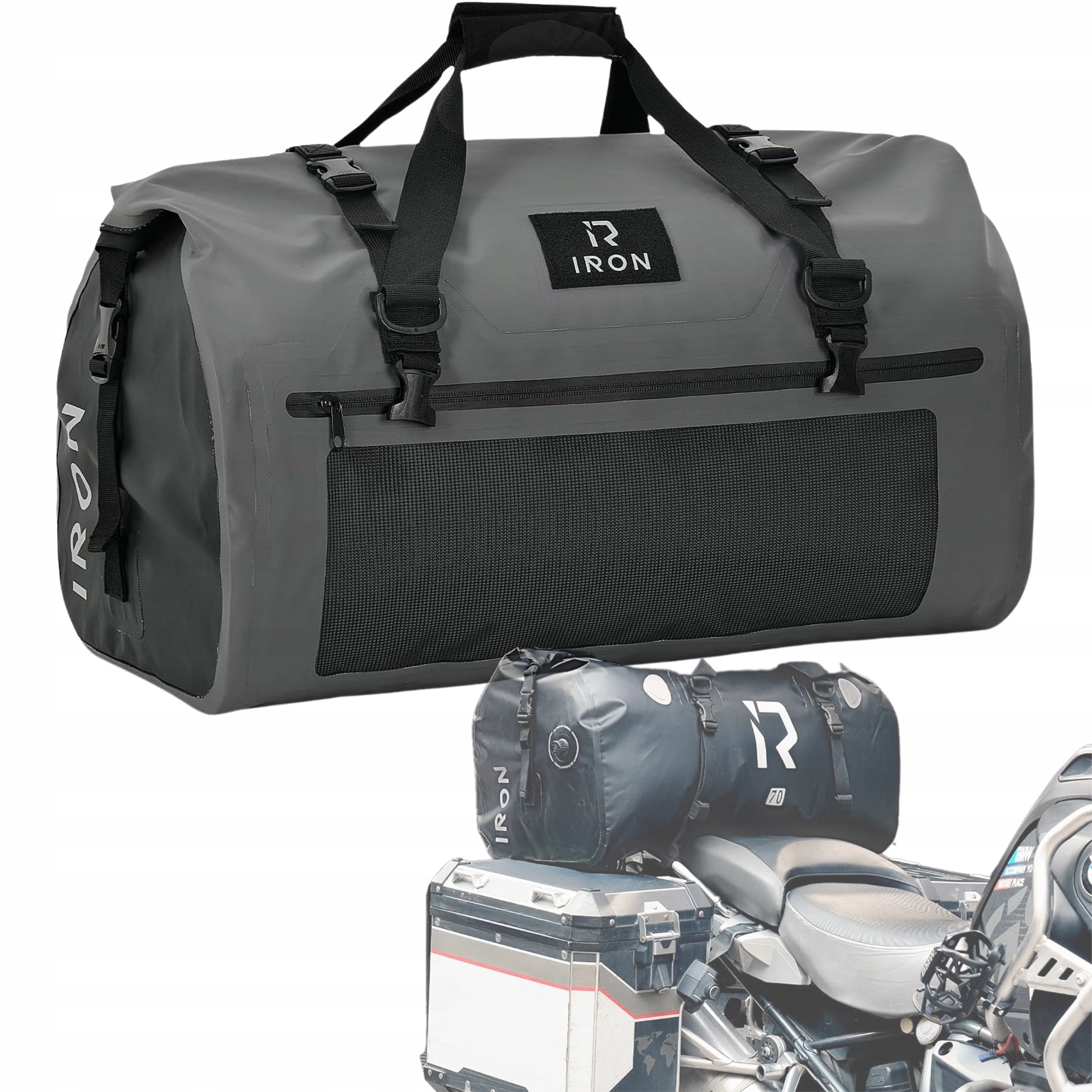 Motocyklová taška zadná 50L Vodotesná Borleni Iron